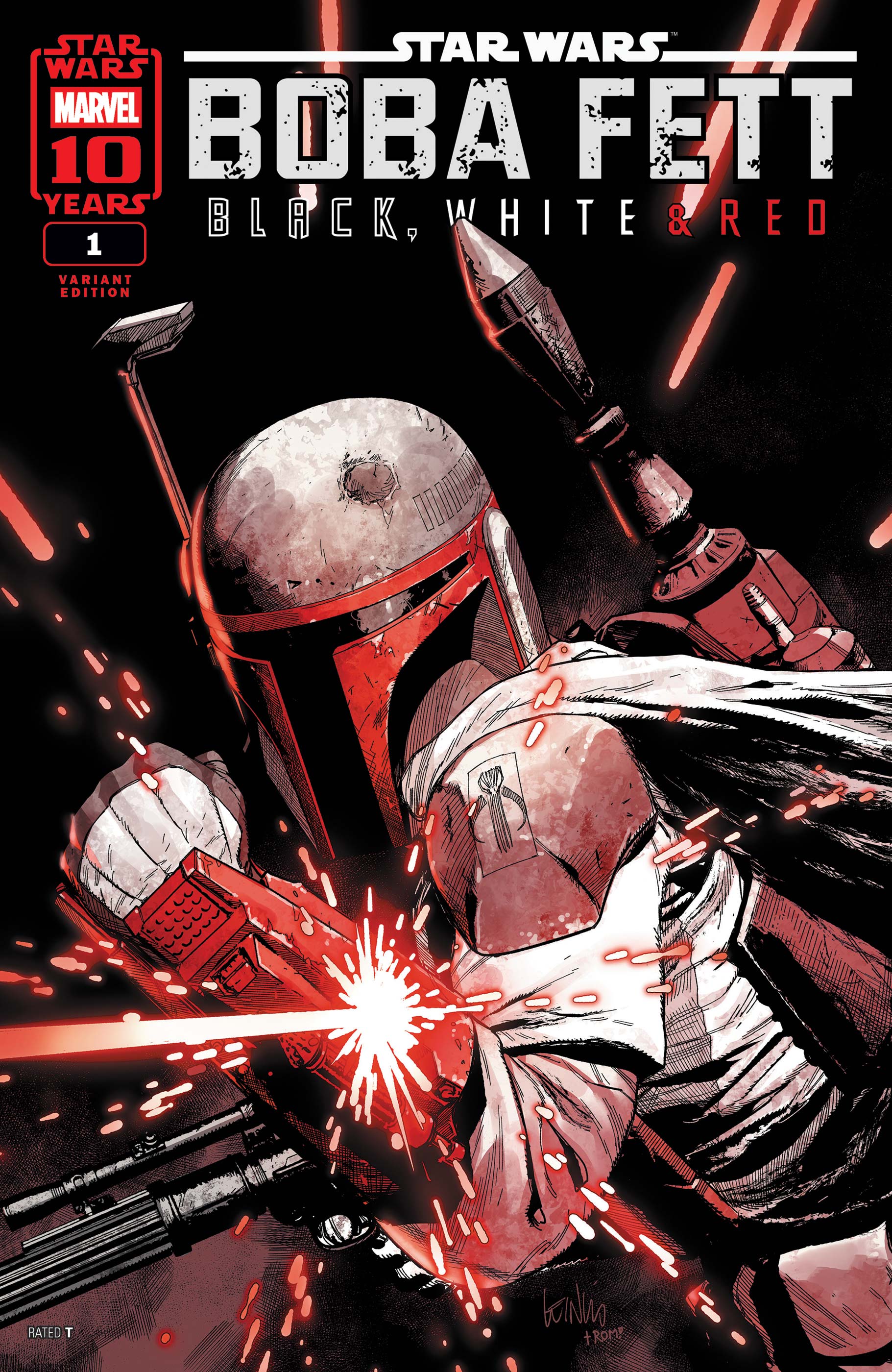 Star Wars: Boba Fett - Black, White & Red (2025) #1 (Variant