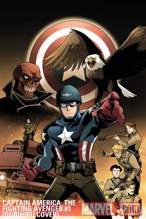 Captain America: The Fighting Avenger #1  (Gurihiru Cover)