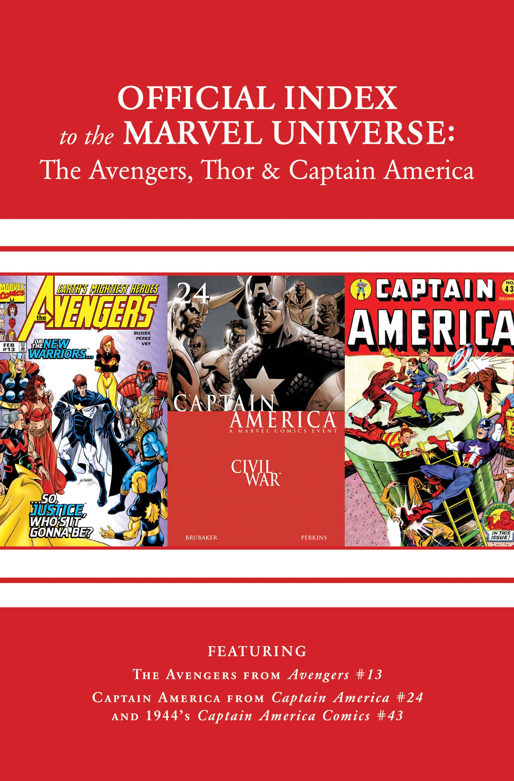 Avengers, Thor & Captain America: Official Index to the Marvel Universe (2011) #14