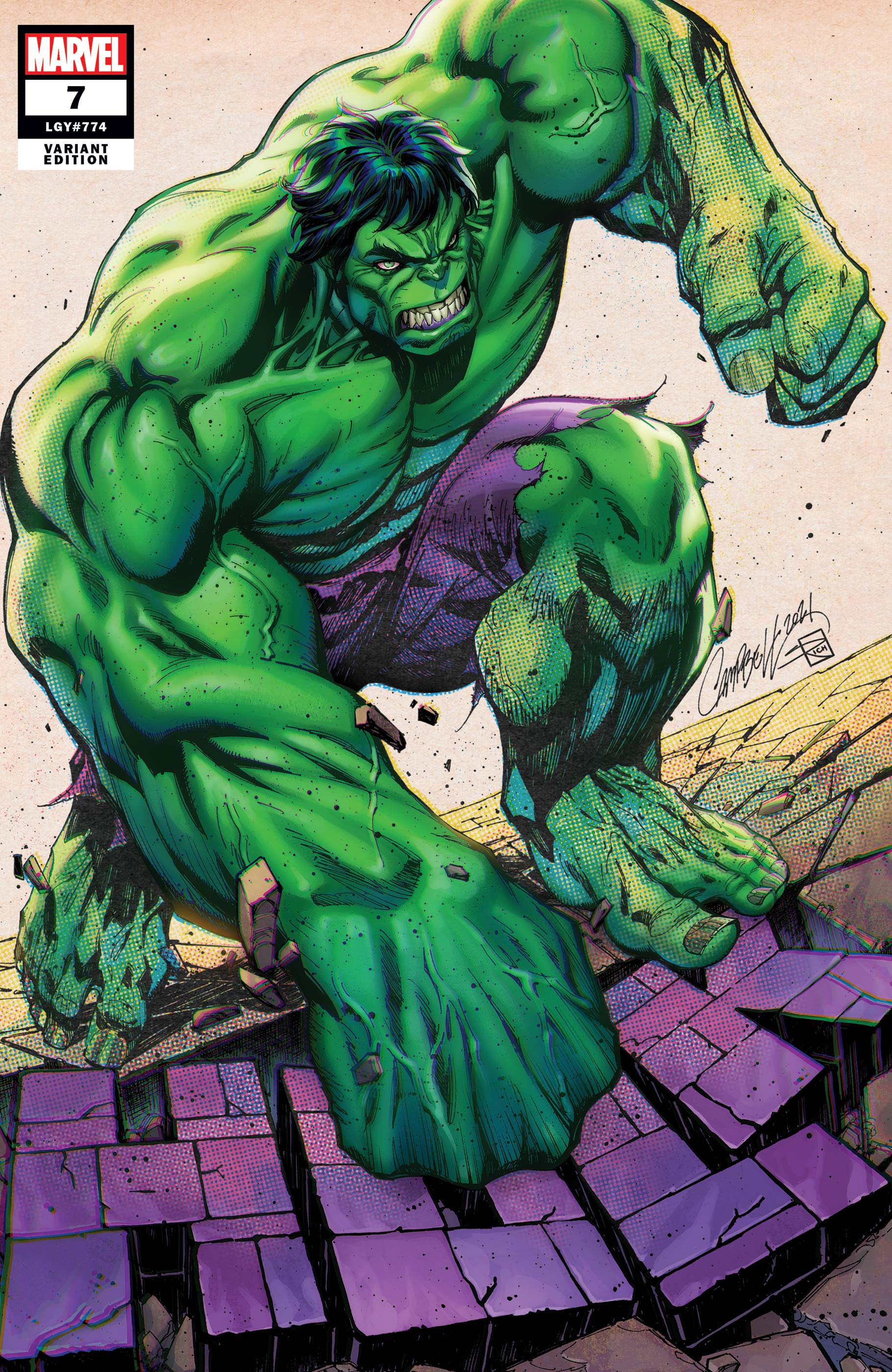 Hulk comic art