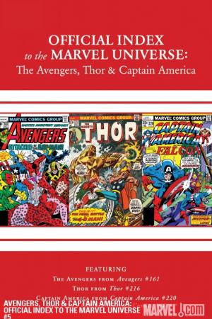 Avengers, Thor & Captain America: Official Index to the Marvel Universe #5 
