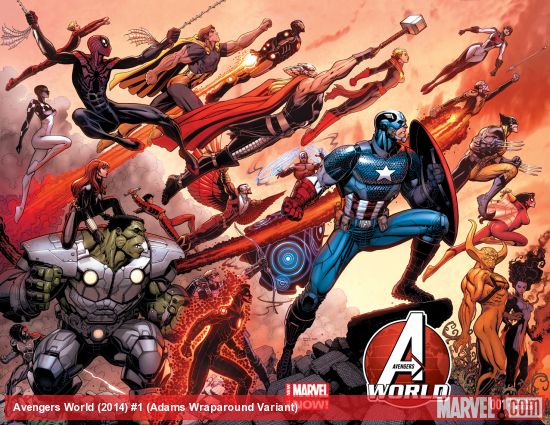 Avengers World (2014) #1 (Adams Wraparound Variant)