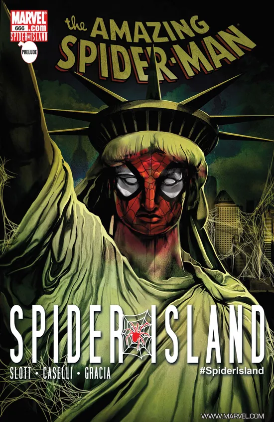 The Amazing Spider-man #666 ヴァリアントカバー detail.webp