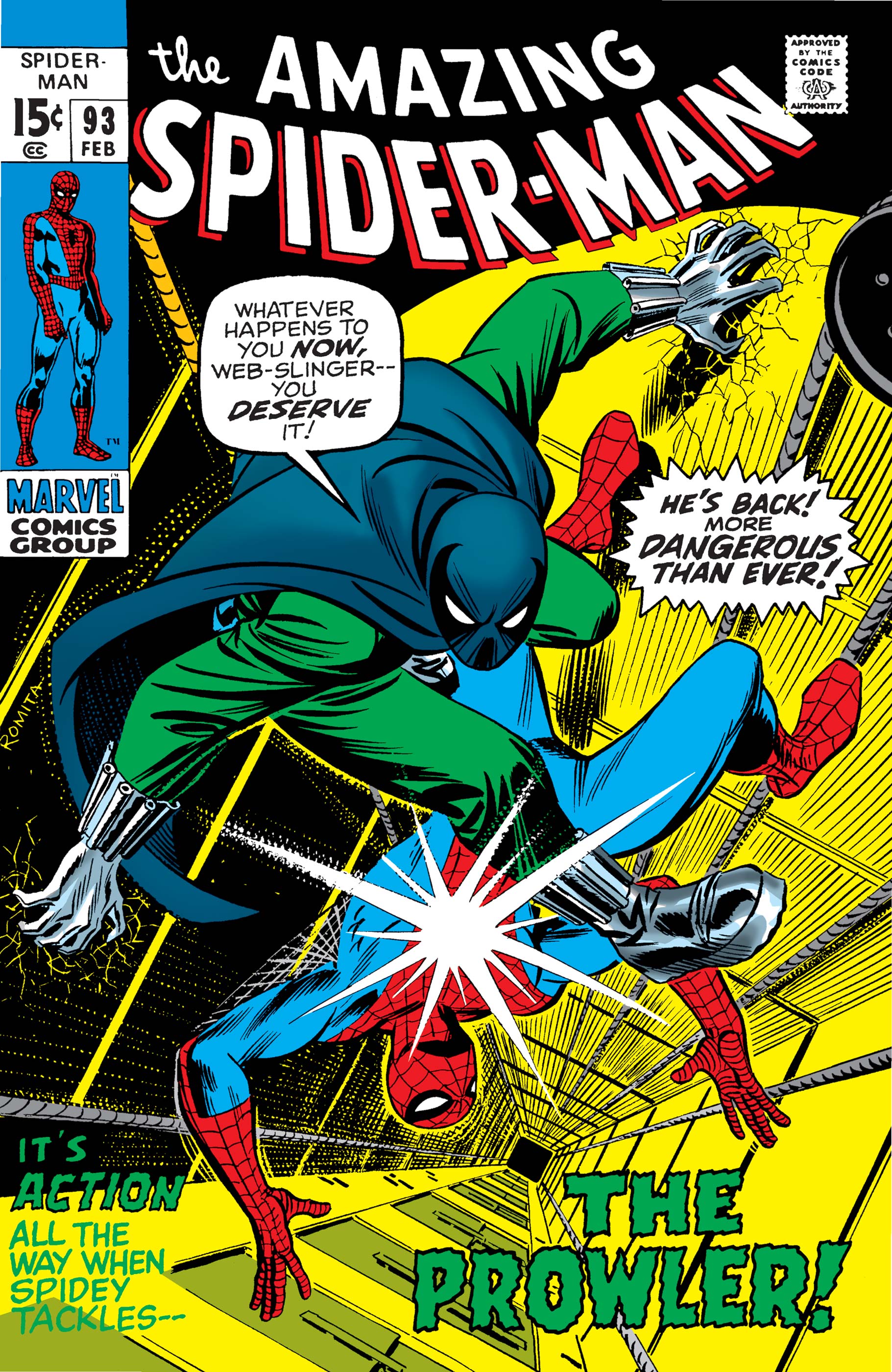 Amazing Spider-Man #93 1971 Online Vf