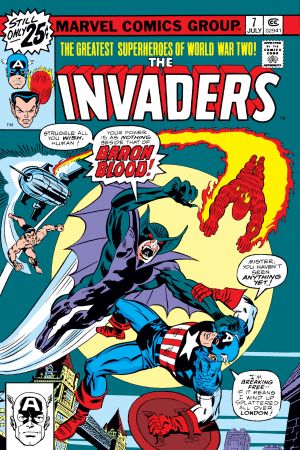 THE INVADERS Superheroes World War II #1 1976 Marvel Comics & KING SIZE  ANNUAL