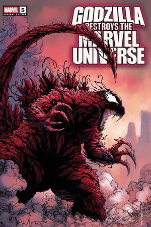 Godzilla Destroys the Marvel Universe (2025) #5 (Variant)
