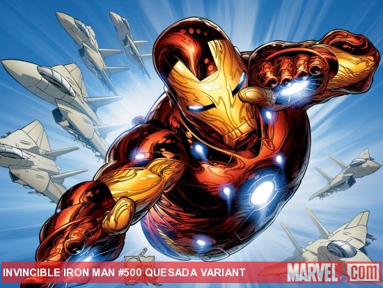 Invincible Iron Man (2008) #500 (QUESADA VARIANT) | Comic Issues | Marvel