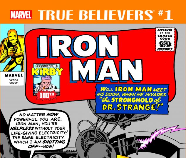 cover from True Believers: Kirby 100th - Iron Man (2017) #1
