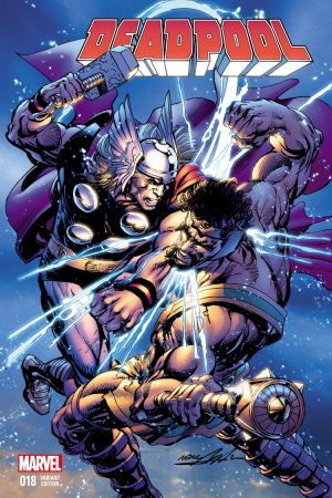 Deadpool #18  (Neal Adams Thor Battle Variant)