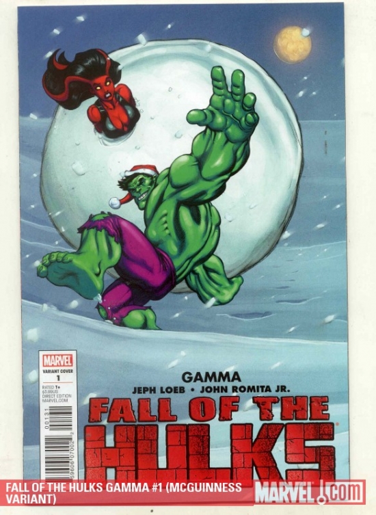 Fall of the Hulks Gamma (2009) #1 (SANTA-HULK MCGUINNESS VARIANT)