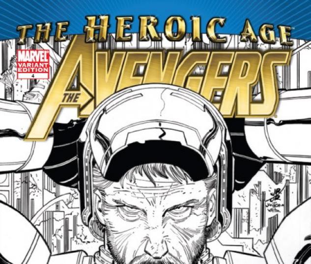 Avengers #4 inked variant cover by John Romita Jr.
