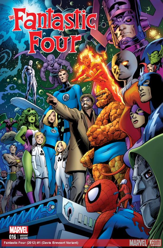 Fantastic Four (2012) #1 (Davis Brevoort Variant)