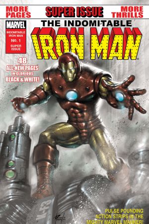 Indomitable Iron Man Black and White #1