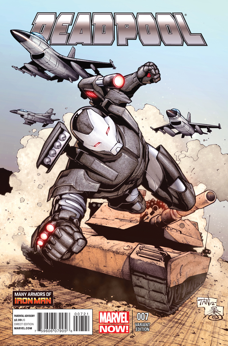 Deadpool (2012) #7 (Tan Iron Man Many Armors Variant)