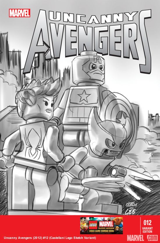 Uncanny Avengers (2012) #12 (Castellani Lego Sketch Variant