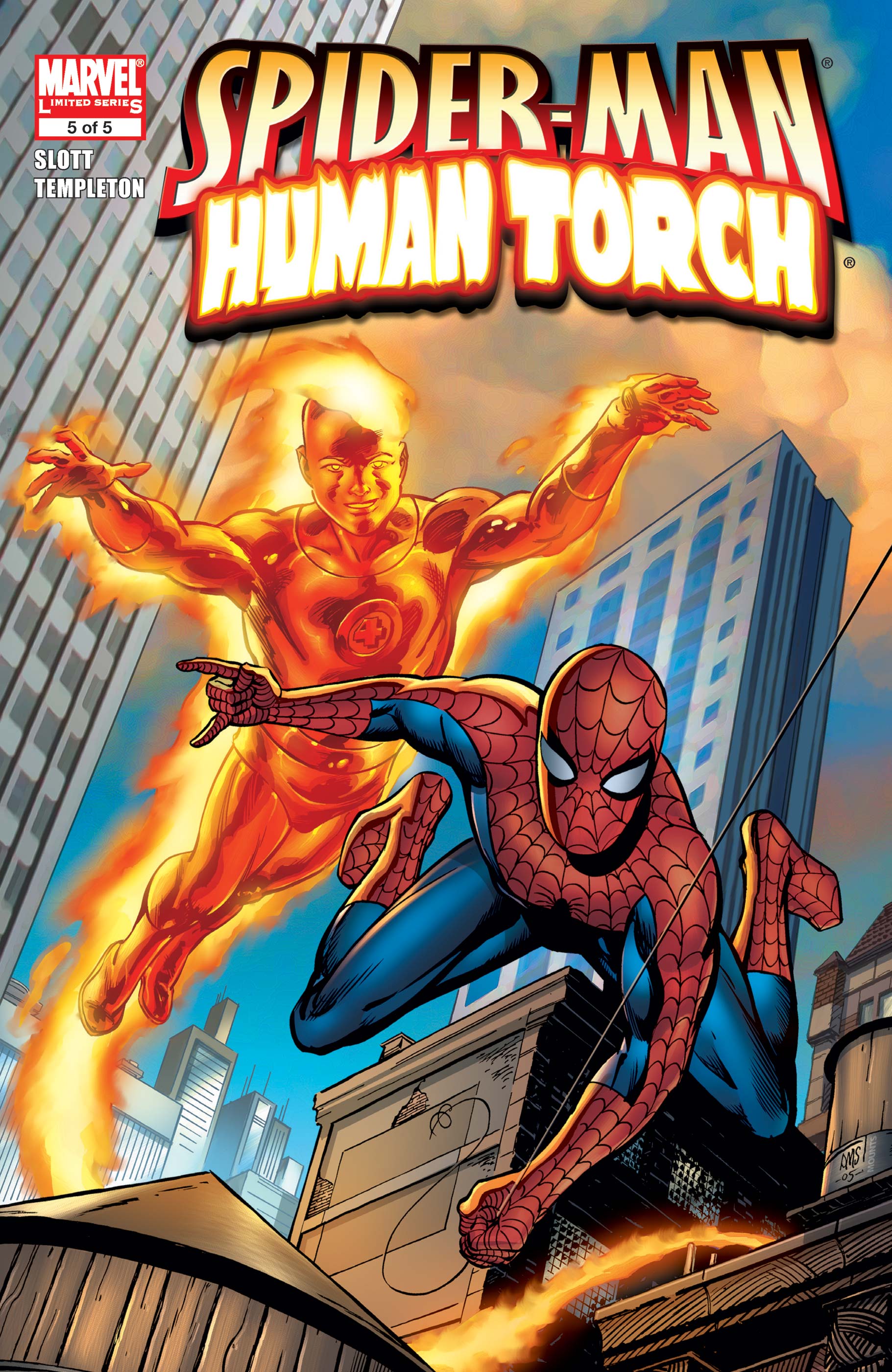 Spider man and human torch