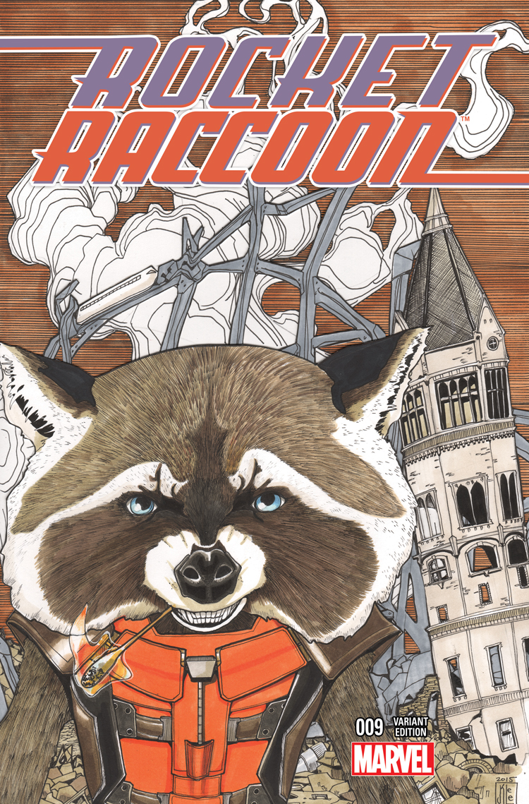 Rocket Raccoon (2014) #9 (Lee Wom Variant)