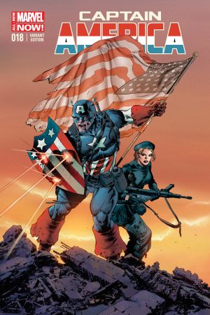 Captain America (2012) #18 (Perkins Captain America Team-&#8203;Up Variant)