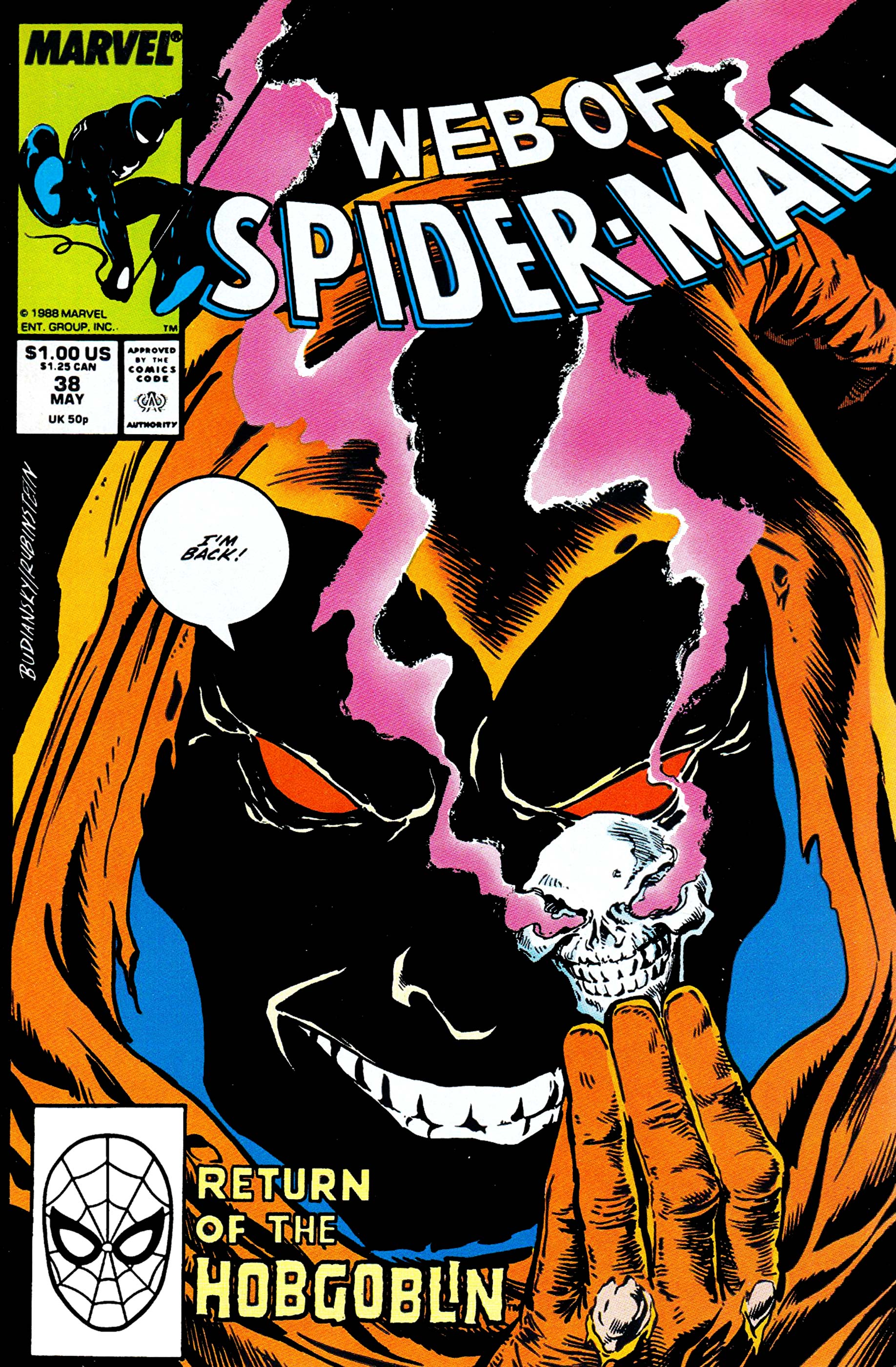 WEB OF SPIDER-MAN (1985 Series) (MARVEL) #39 Very Good Comics Book