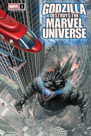 Godzilla Destroys the Marvel Universe (2025) #1 (Variant)