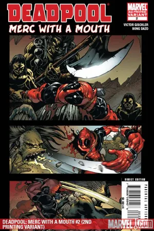 Deadpool: Merc with a Mouth (2009) #2 (2ND PRINTING VARIANT)