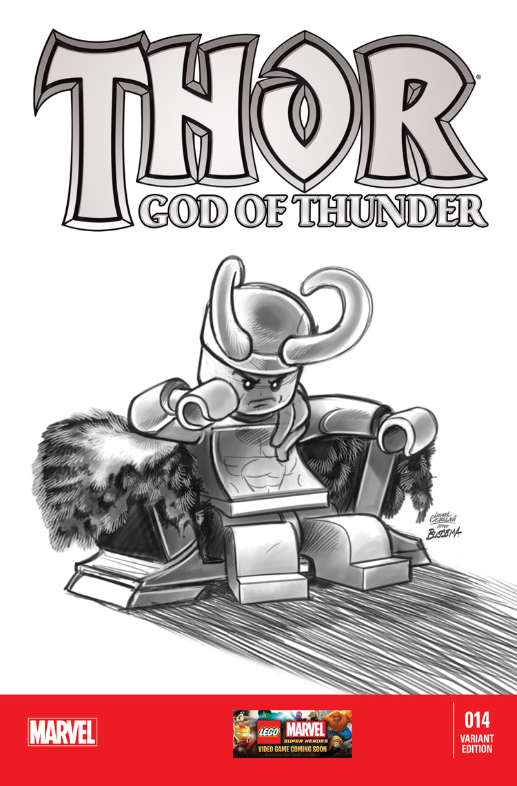 Thor: God of Thunder (2012) #14 (Castellani Lego Sketch Variant)