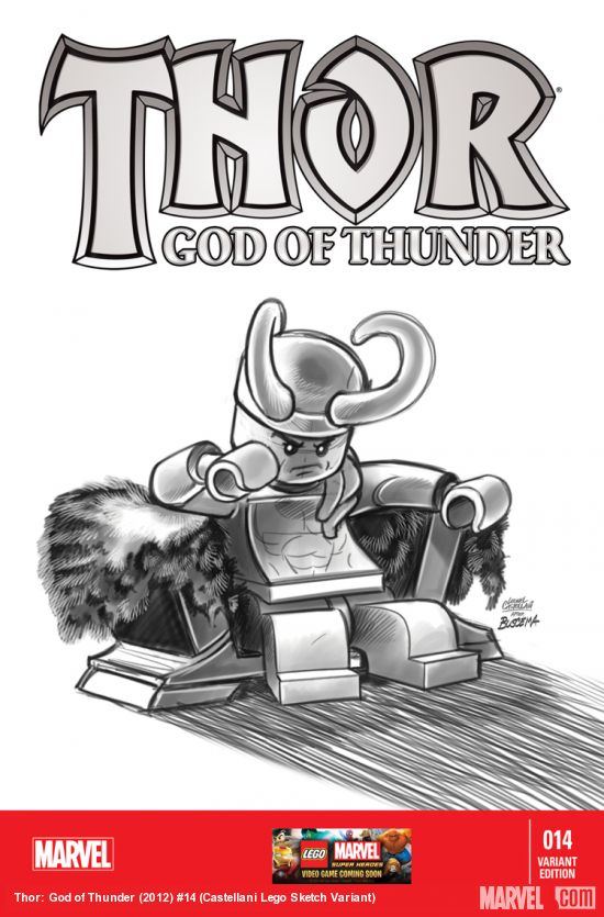 Thor: God of Thunder (2012) #14 (Castellani Lego Sketch Variant)