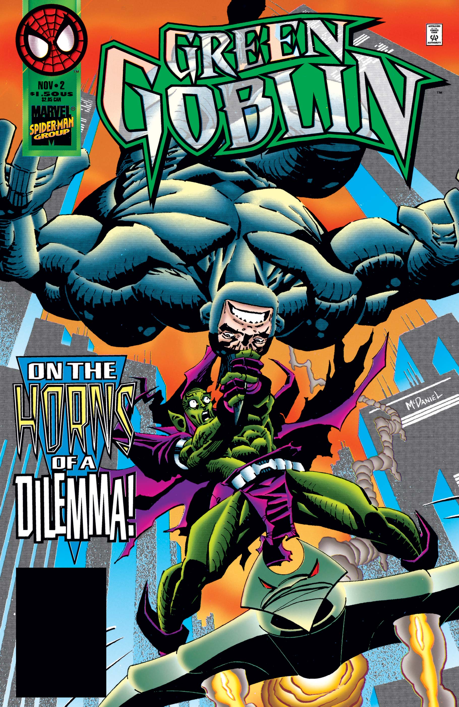 Comic book green goblin