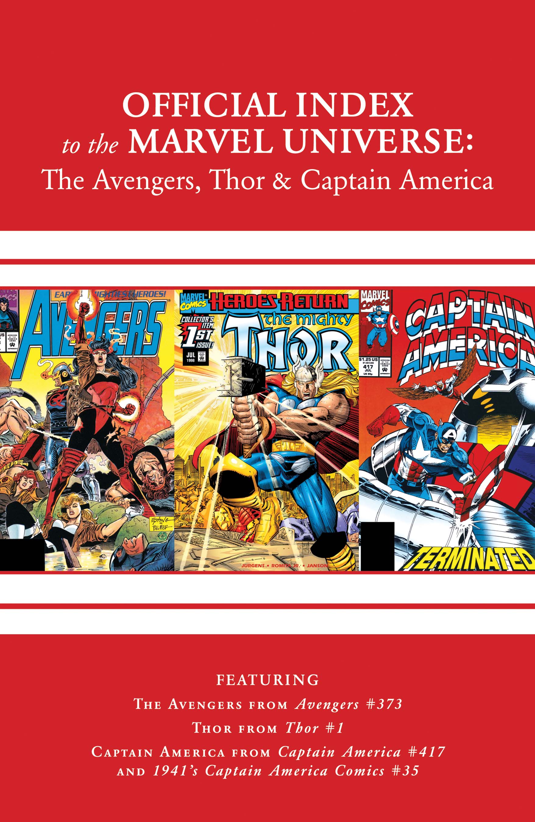 Avengers, Thor & Captain America: Official Index to the Marvel Universe (2010) #11
