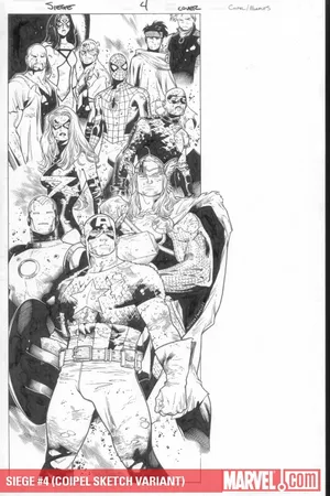 Siege (2009) #4 (COIPEL SKETCH VARIANT)