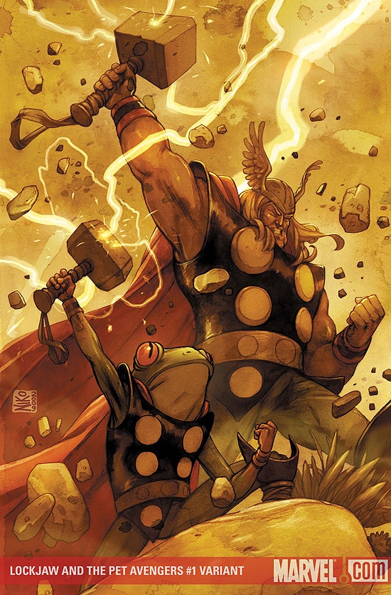 Lockjaw and the Pet Avengers (2009) #1 (Henrichon variant)