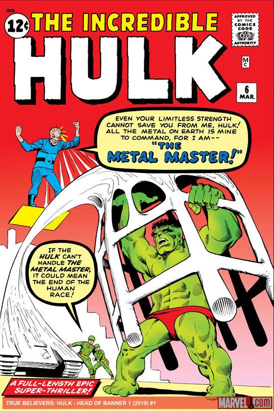 True Believers: Hulk - Head Of Banner (2019) #1