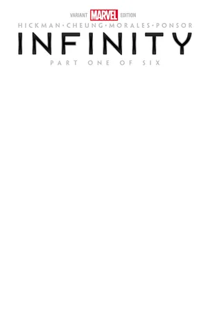 Infinity (2013) #1 (Blank Cover Variant)