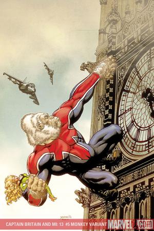 Captain Britain and MI: 13 (2008) #5 (Monkey Variant)