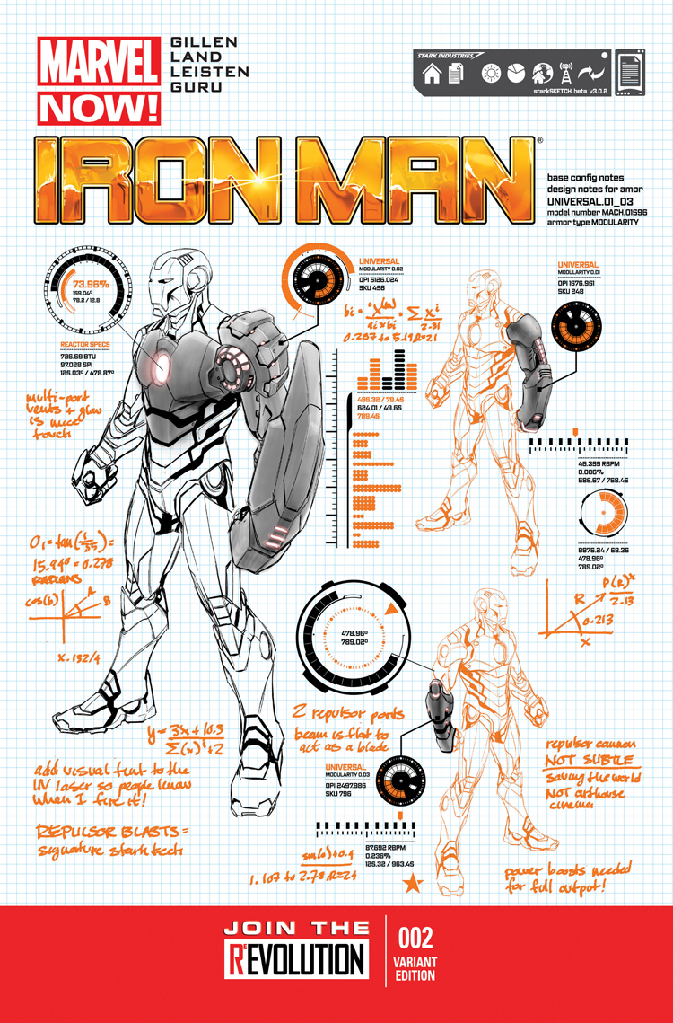 Iron Man (2012) #2 (Pagulayan Design Variant)