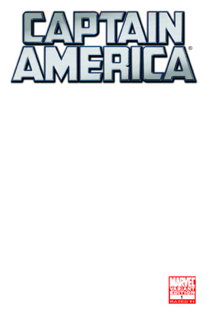 Captain America (2011) #1 (Blank Cover Variant)