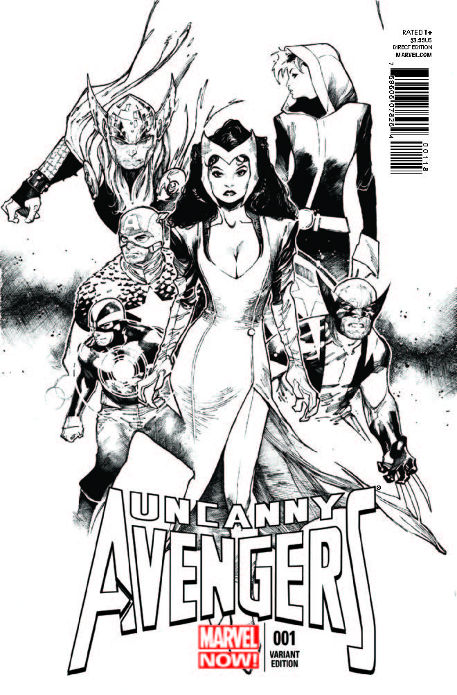 Uncanny Avengers (2012) #1 (Copiel Sketch Variant)